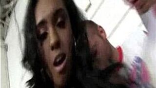 Sexy Black Babe Service White Cocks porn video